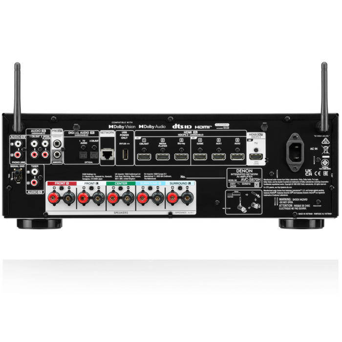 Denon|AVC-S670H 5.2 Ch 8K AV Receiver with HEOS Built-in|Melbourne Hi Fi4