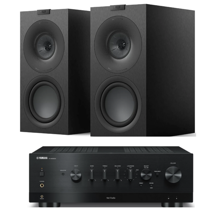 KEF Q Concerto Speakers, Yamaha R-N1000A Network Receiver and AQ cable Package | Melbourne Hi Fi