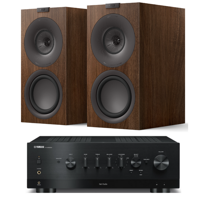 KEF Q Concerto Speakers, Yamaha R-N1000A Network Receiver and AQ cable Package | Melbourne Hi Fi3