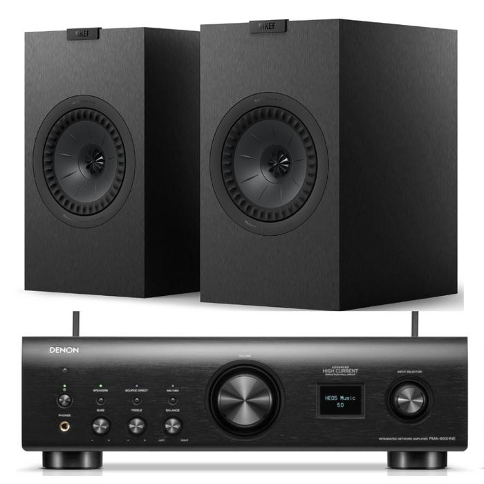 KEF Q3 Meta Speakers, Denon PMA-900HNE Amp and AQ cables Package|Melbourne Hi Fi1