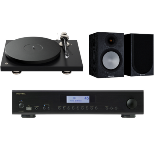 Black Fortnight Pro Audio Turntable System Pack | Melbourne Hi Fi