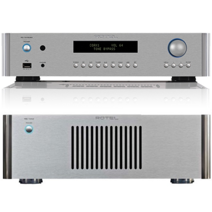 Rotel RC1572 MKII Preamplifier & RB1552 MKII Power Amplifier Combo