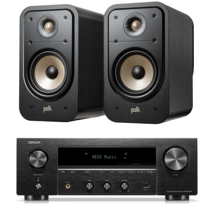Polk ES20 Bookshelf Speakers and Denon DRA-900H Bundle|Melbourne Hi Fi2