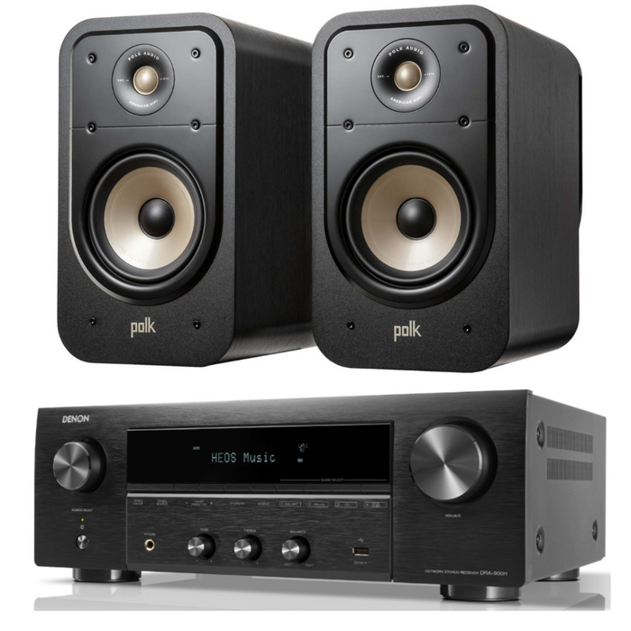 Polk ES20 Bookshelf Speakers and Denon DRA-900H Bundle|Melbourne Hi Fi3