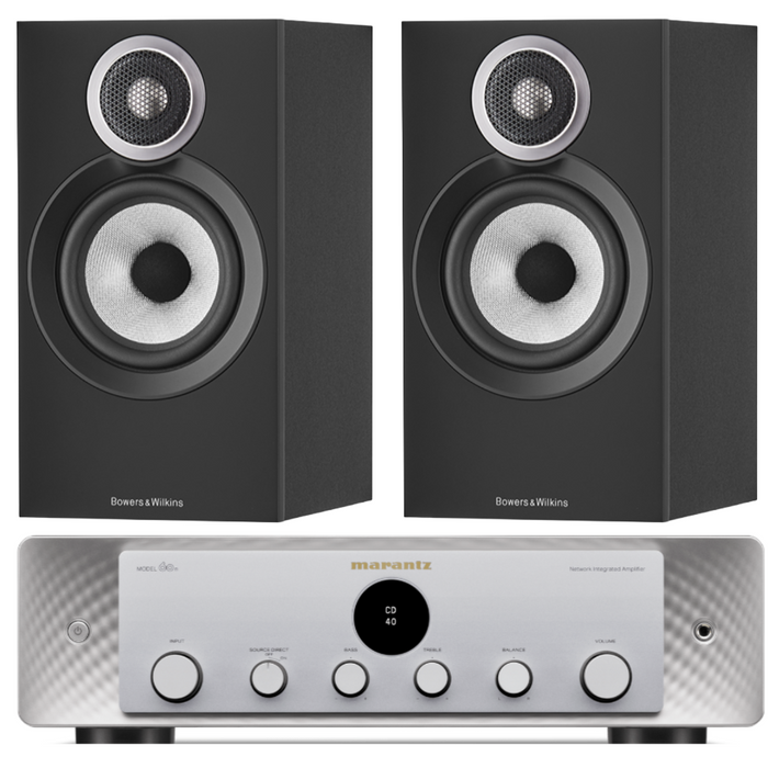 Bowers & Wilkins 607 S3 Bookshelf Speakers and Marantz Model 60n Amplifier Package