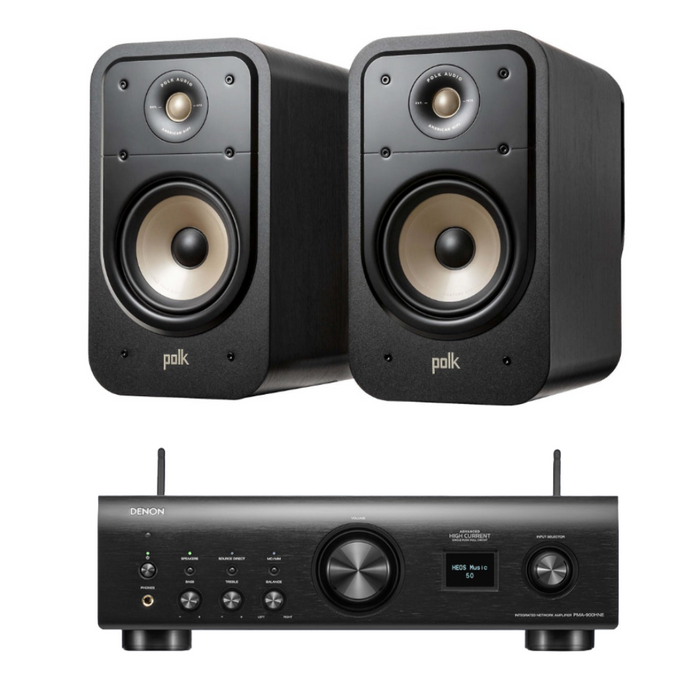 Polk ES20 Bookshelf Speakers and Denon PMA-900HNE |Melbourne Hi Fi6