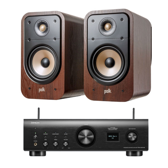 Polk ES20 Bookshelf Speakers and Denon PMA-900HNE |Melbourne Hi Fi4