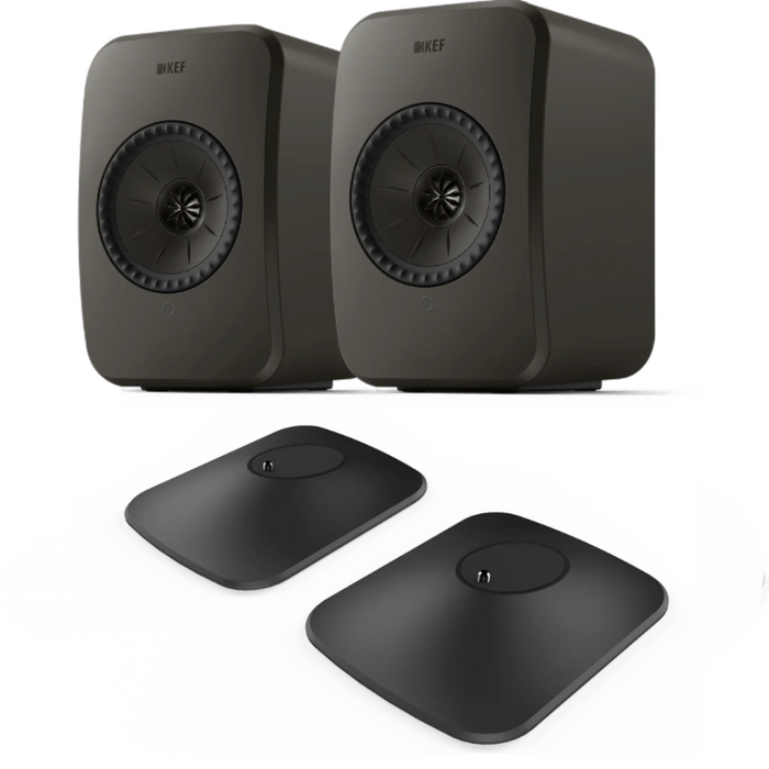 KEF|LSX II LT Wireless Bookshelf Speakers and P1 Desk Pad|Melbourne Hi Fi3