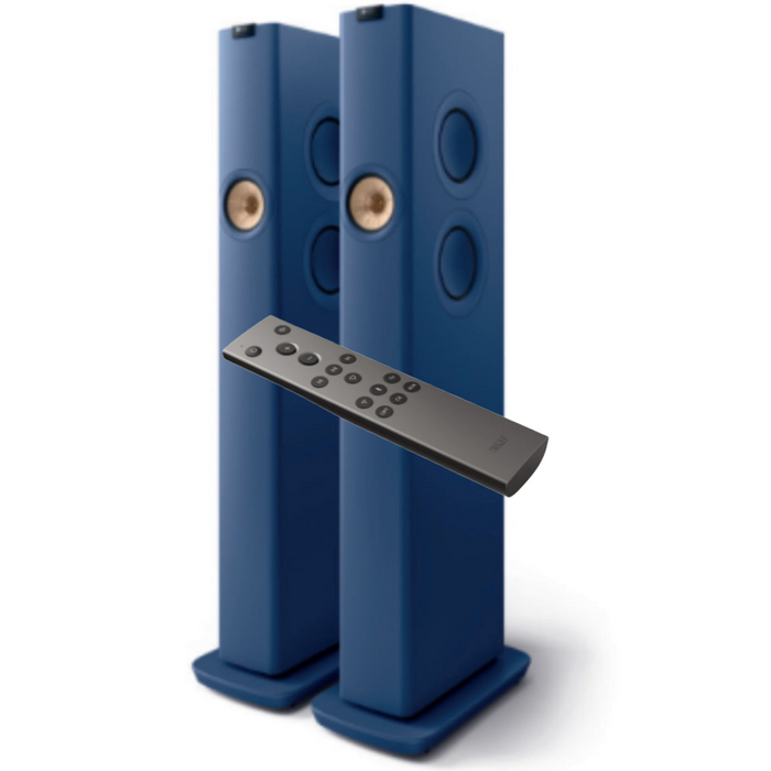 KEF LS60 Wireless Floorstanding Speakers and KEF C3 Remote