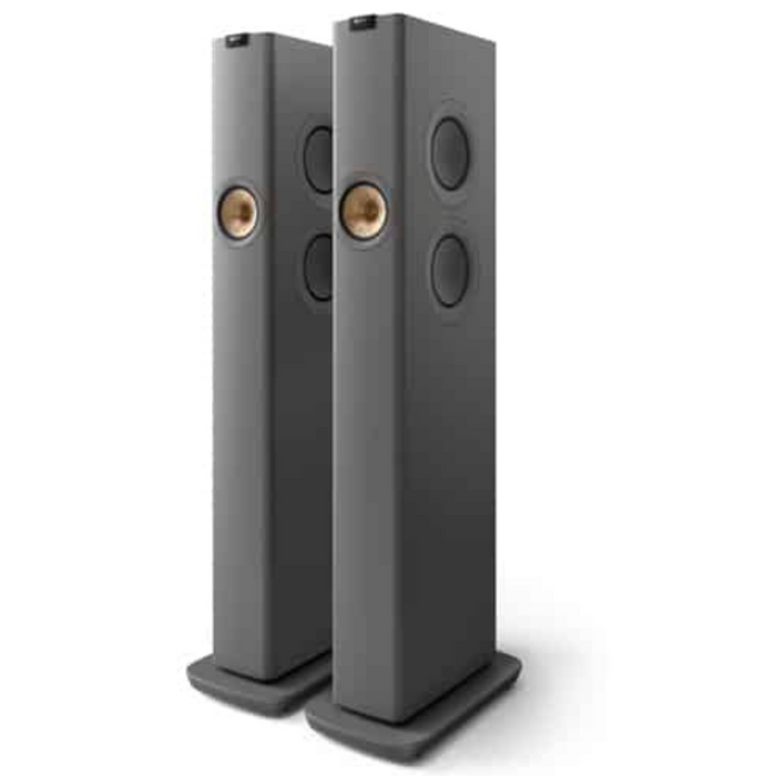 KEF LS60 Wireless Floorstanding Speakers and KEF C3 Remote