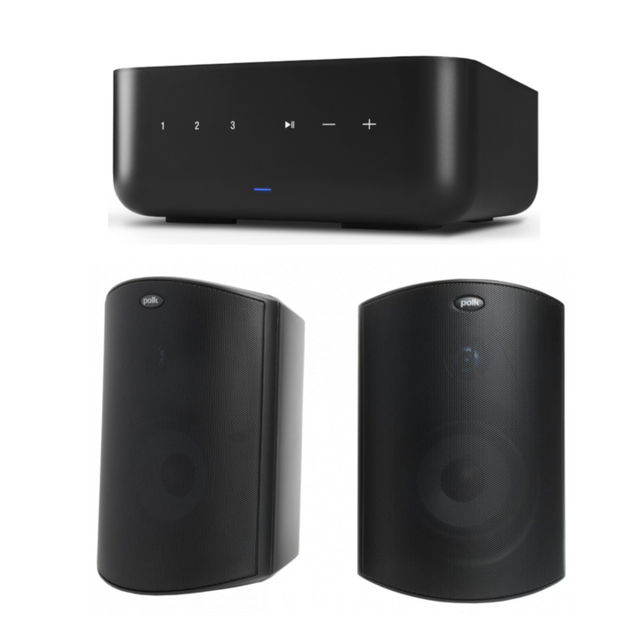 Denon Home Amp and Polk Audio Atrium 6 Outdoor Speaker Pack
