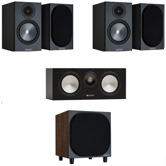 Monitor Audio Bronze 5.1 6G Speaker Package - Bronze 50 & Bronze 50 Black