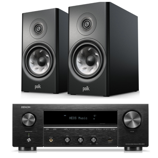 Polk R200 Bookshelf Speakers and Denon DRA-900H Bundle|Melbourne Hi Fi2