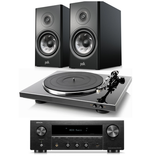 Polk R200 Speakers, Denon DRA-900H and DP-300 Turntable Package|Melbourne Hi Fi2