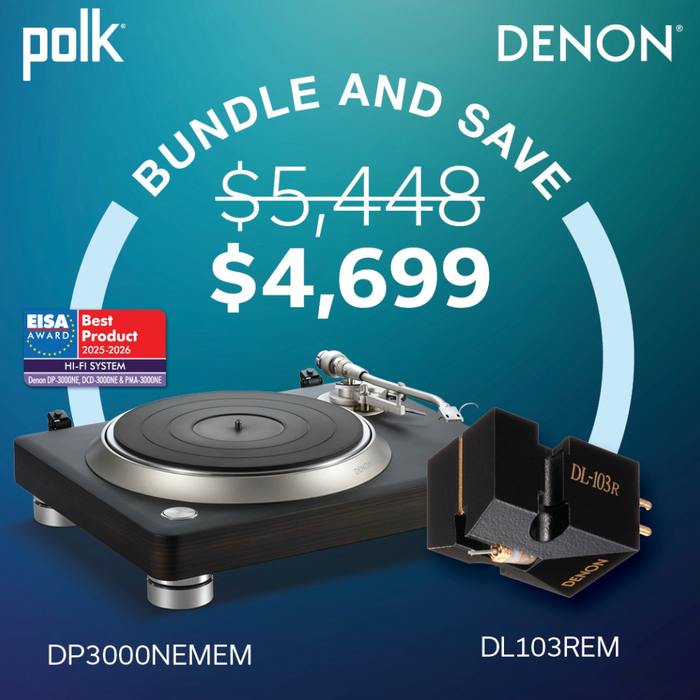 Denon DP-3000NE Turntable and DL103REM Cartridge Package