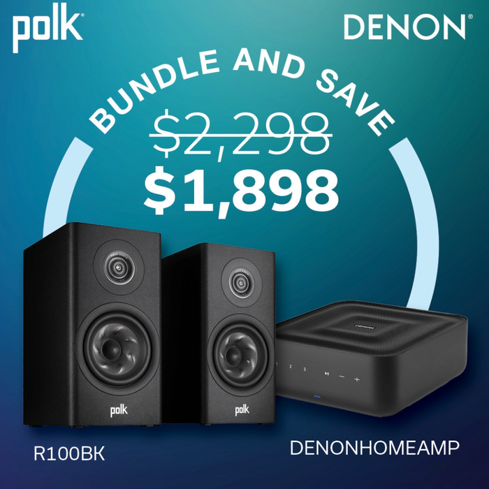 Polk Audio Reserve R100 Speakers and Denon Home Amp Package