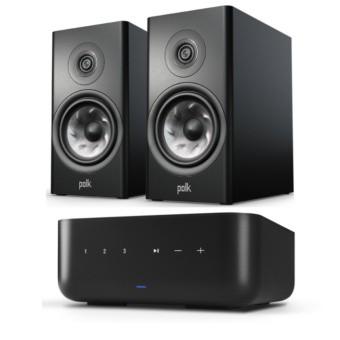 Polk Audio Reserve R100 Speakers and Denon Home Amp Package