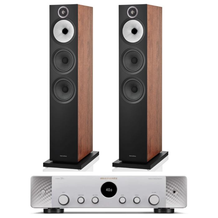 Bowers & Wilkins 603 S3 Floorstanding Speakers and Marantz Stereo 70s AV Receiver Package
