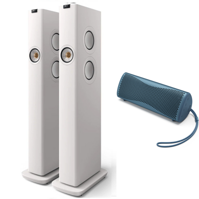 KEF|LS60 Wireless Floorstanding Speakers and KEF Muo speaker bundle| Melbourne Hi Fi5