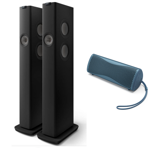 KEF|LS60 Wireless Floorstanding Speakers and KEF Muo speaker bundle| Melbourne Hi Fi1