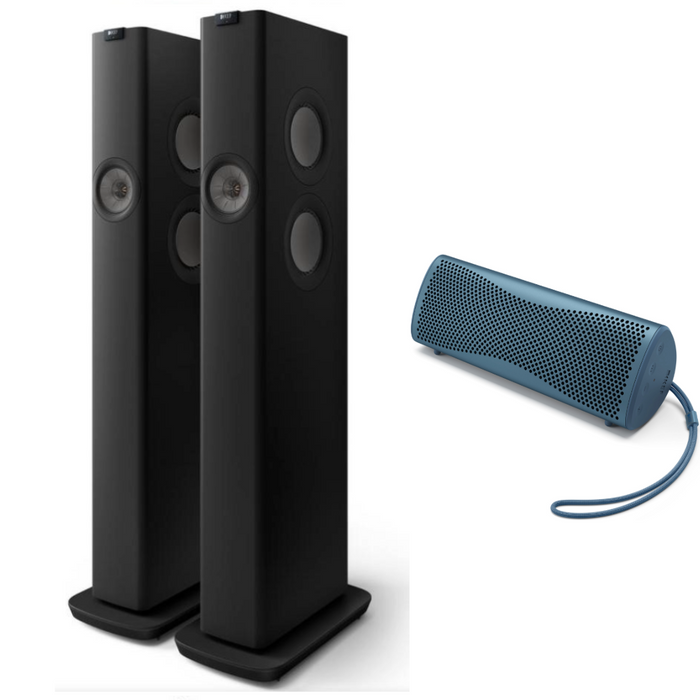 KEF|LS60 Wireless Floorstanding Speakers and KEF Muo speaker bundle| Melbourne Hi Fi1