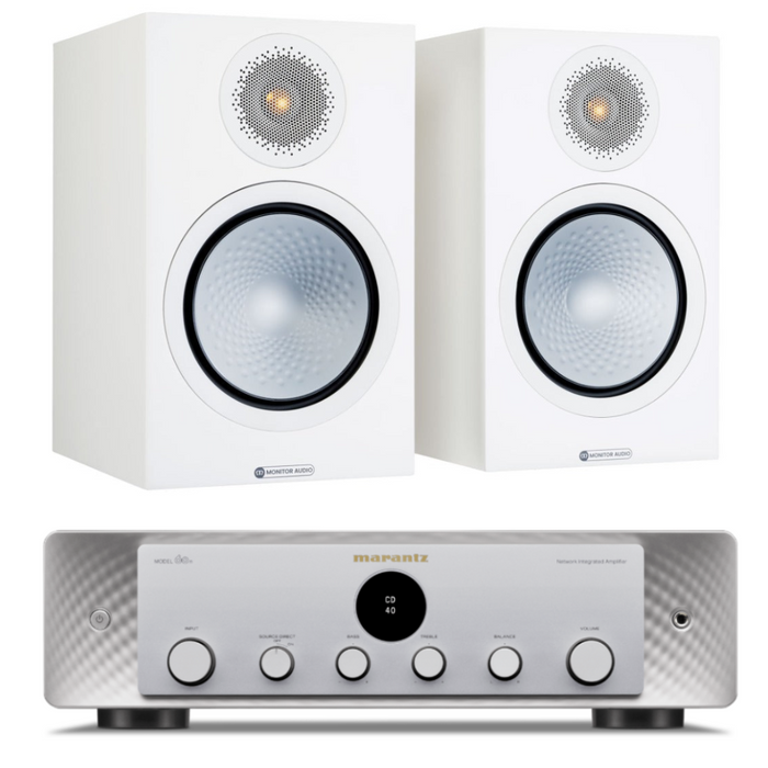 Monitor Audio Silver 100 7G Speakers and Marantz Model 60n Amplifier Package