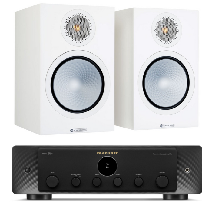Monitor Audio Silver 100 7G Speakers and Marantz Model 60n Amplifier Package