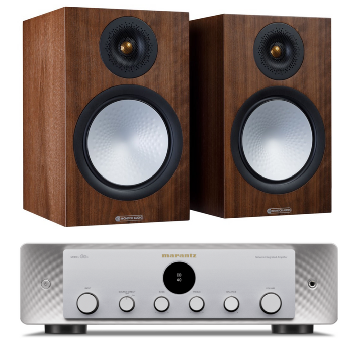 Monitor Audio Silver 100 7G Speakers and Marantz Model 60n Amplifier Package