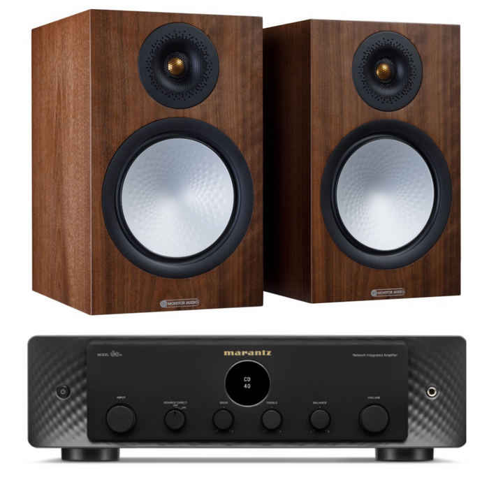 Monitor Audio Silver 100 7G Speakers and Marantz Model 60n Amplifier Package