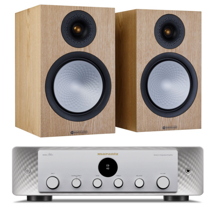 Monitor Audio Silver 100 7G Speakers and Marantz Model 60n Amplifier Package