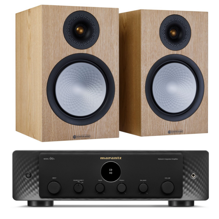 Monitor Audio Silver 100 7G Speakers and Marantz Model 60n Amplifier Package