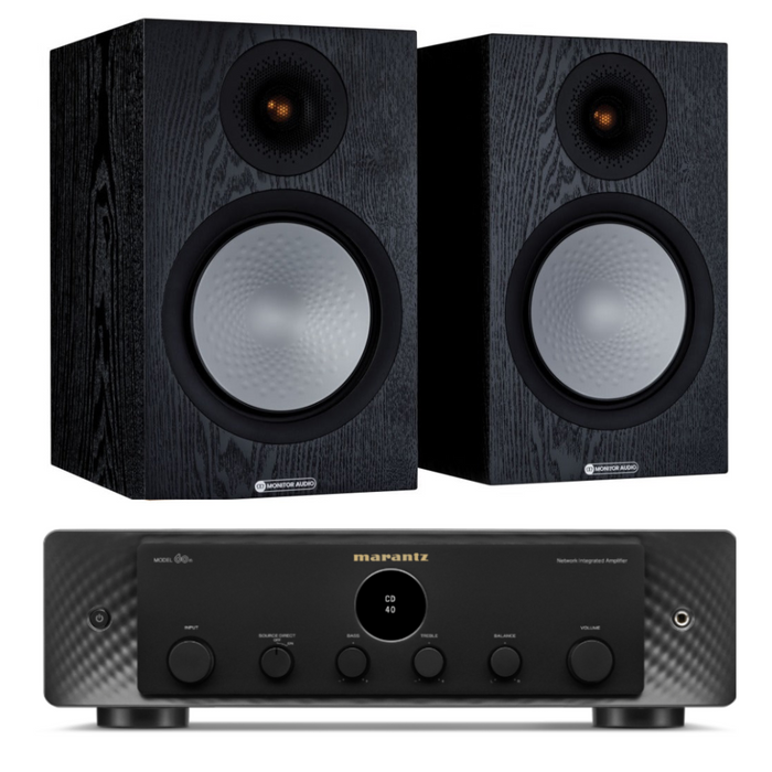 Monitor Audio Silver 100 7G Speakers and Marantz Model 60n Amplifier Package