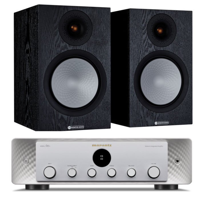 Monitor Audio Silver 100 7G Speakers and Marantz Model 60n Amplifier Package