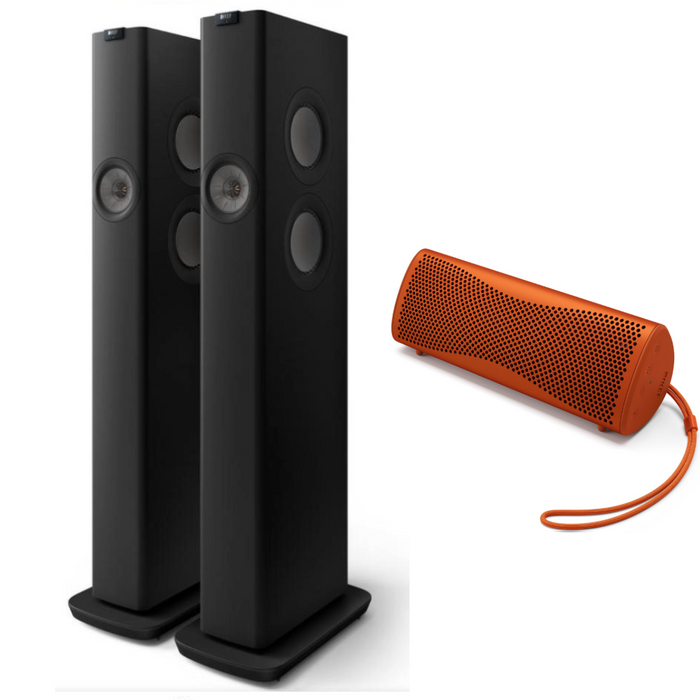 KEF LS60 Wireless Floorstanding Speakers and KEF Muo speaker bundle