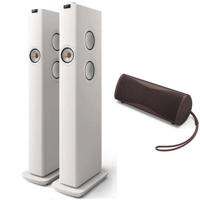 KEF LS60 Wireless Floorstanding Speakers and KEF Muo speaker bundle
