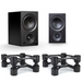 PSB | Alpha AM3 Compact Powered Speakers with Isoacoustics Aperta 100 Stand bundle | Melbourne Hi Fi