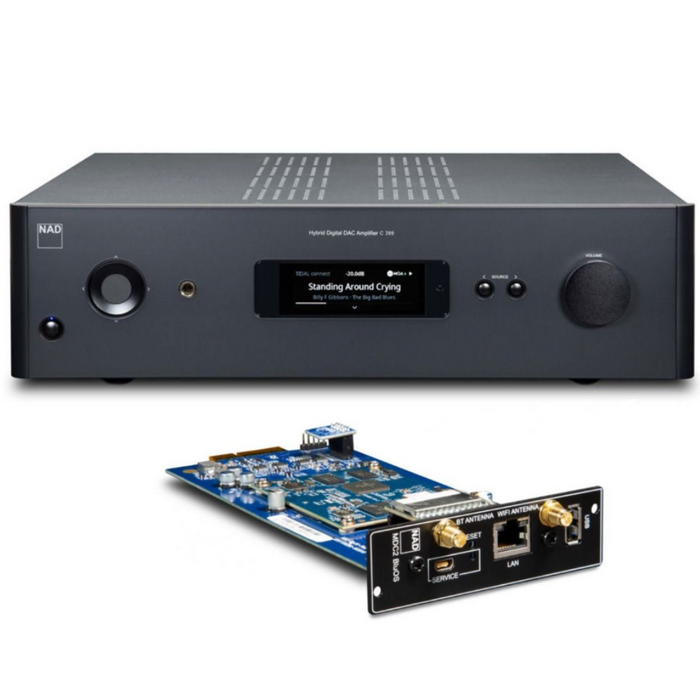 NAD C 389 Integrated Amplifier with MDC2 BluOS Module