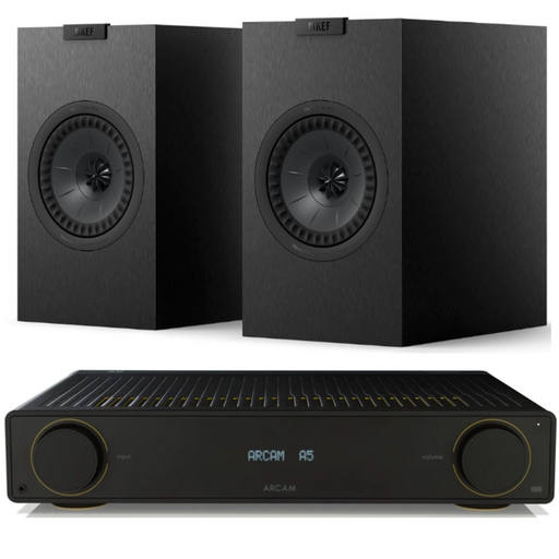 Arcam A5+ Amplifier and KEF Q1 Meta Bookshelf Speakers Package|Melbourne Hi Fi3