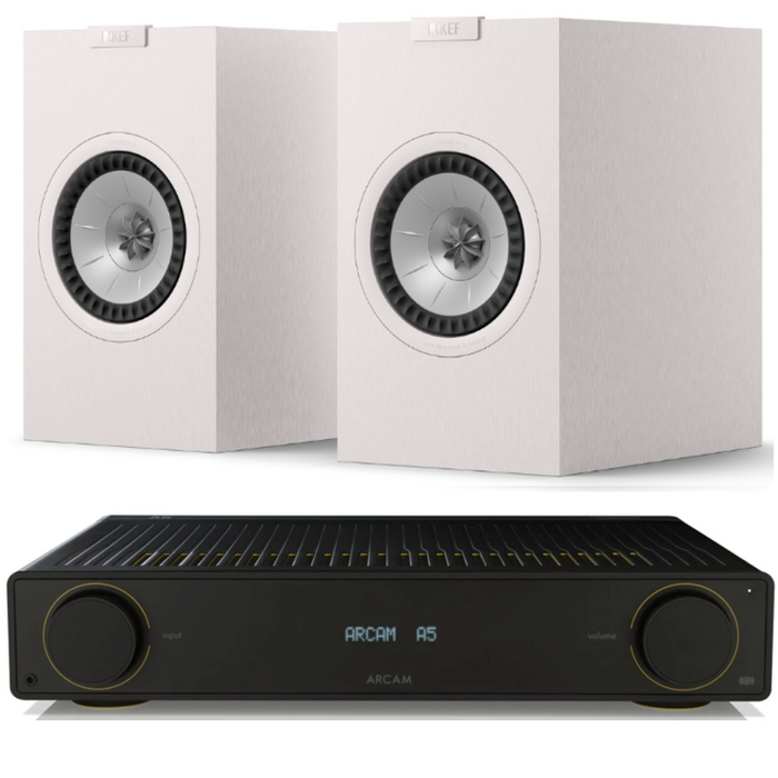 Arcam A5+ Amplifier and KEF Q1 Meta Bookshelf Speakers Package|Melbourne Hi Fi4