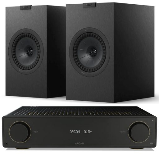 Arcam A15+ Amplifier and KEF Q3 Meta Bookshelf Speakers Package|Melbourne Hi Fi2