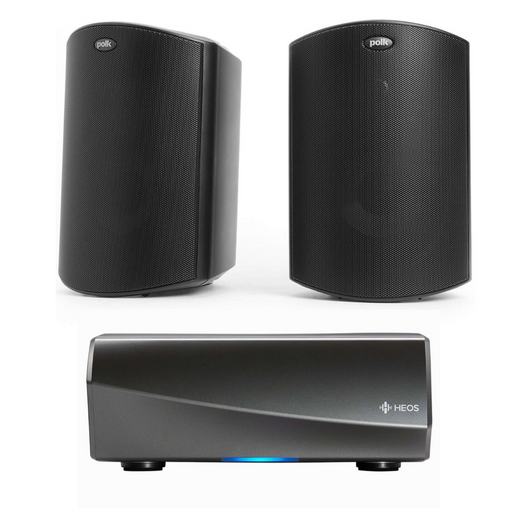 Denon|Heos Amp HS2 and Polk Audio Atrium 4 Outdoor Speaker Package|Mel2