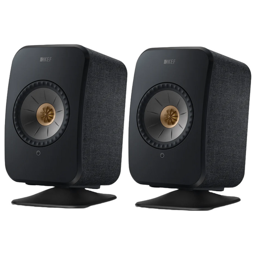 KEF LSX II Bookshelf Speakers and KEF P1 Desk Pad Bundle | Melbourne Hi Fi1