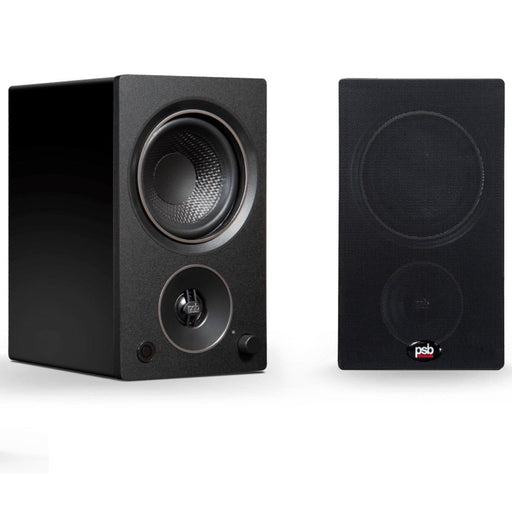 PSB | Alpha AM3 Compact Powered Speakers with Isoacoustics Aperta 100 Stand bundle | Melbourne Hi Fi2