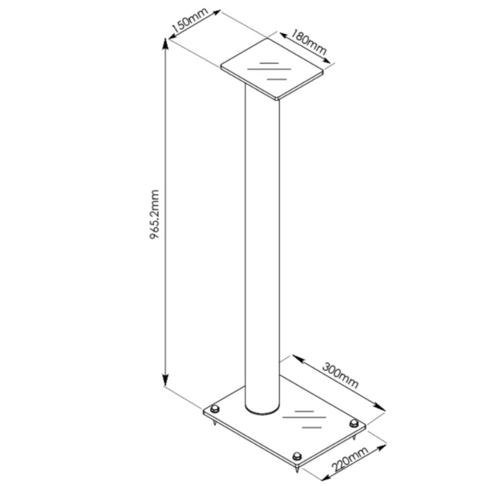 Tauris | Opal SS38 Speaker Stands | Melbourne Hi Fi4