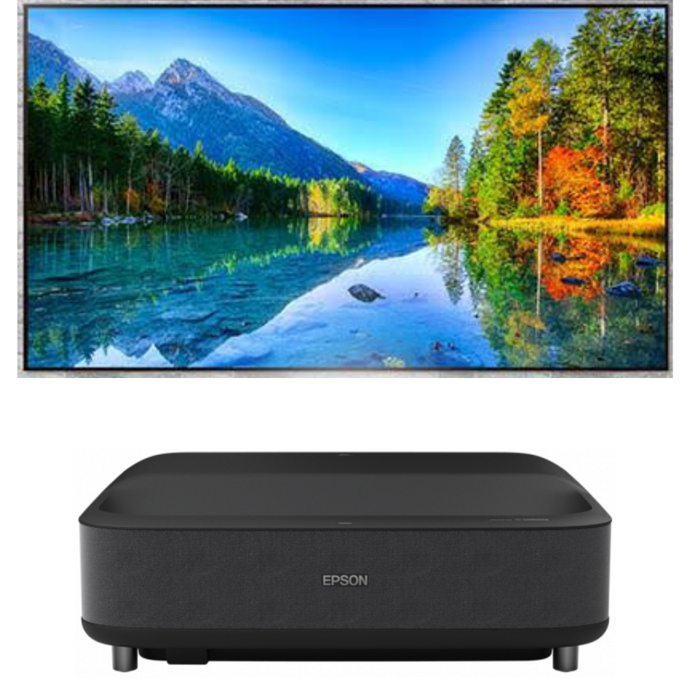 Epson|EH-LS300B Projector with 100 inch ALR UST screen Epson|EH-LS300B Projector with 100 inch ALR UST screen