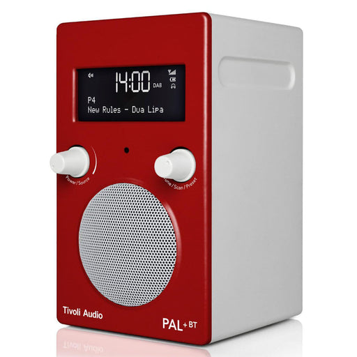 Tivoli Audio|PAL+ BT Bluetooth, FM/DAB+ Portable Radio Red White|Melbourne Hi Fi2